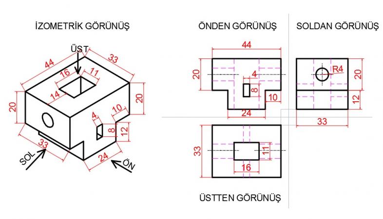 Autocad Kursu öğrenci çalışması - Resim 14